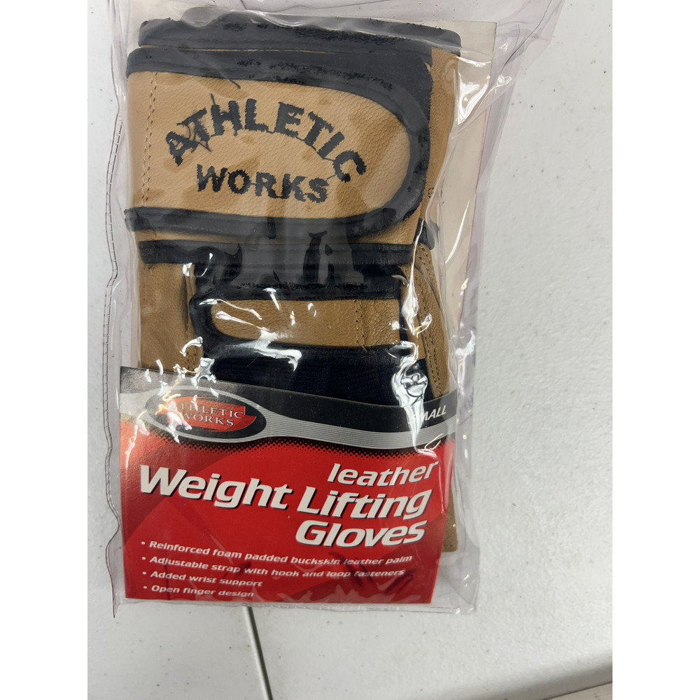Athletic Works Classic Wrist Wrap Weightlifting‎ Gloves Small